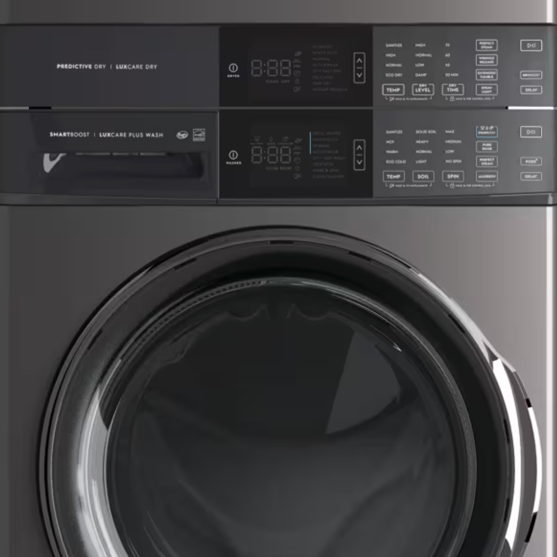 600 Series Laundry Tower Single Unit Washer & Electric Dryer