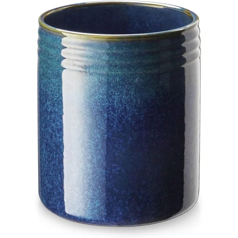 Dowan Blue Ceramic Utensil Holder