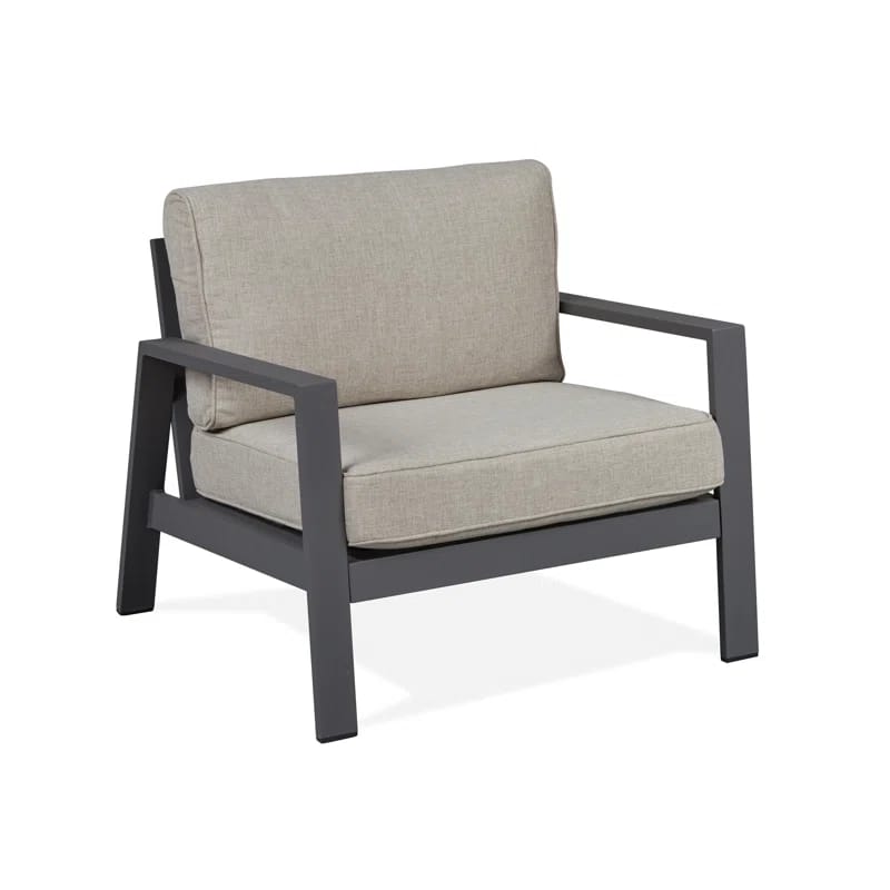 AEGEAN 30" Metal Outdoor Chair With Cushions by Real Flame