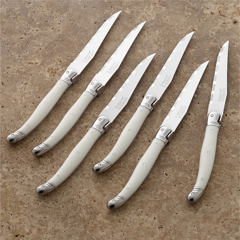 Laguiole Ivory Steak Knives Set Of 6