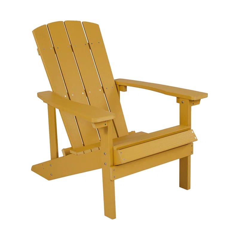 Commercial All-Weather Poly Resin Wood Adirondack Chair