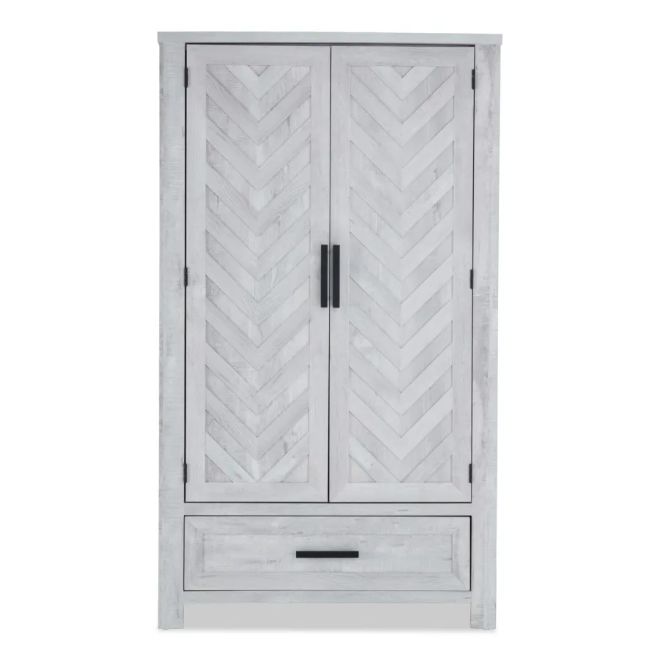 Calvin White 2 Drawer Armoire