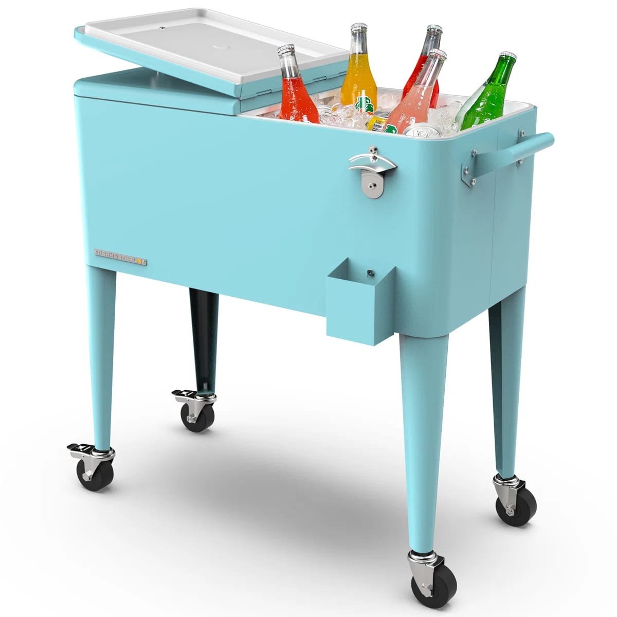 Permasteel 80-Qt Classic Outdoor Patio Cooler On Wheels