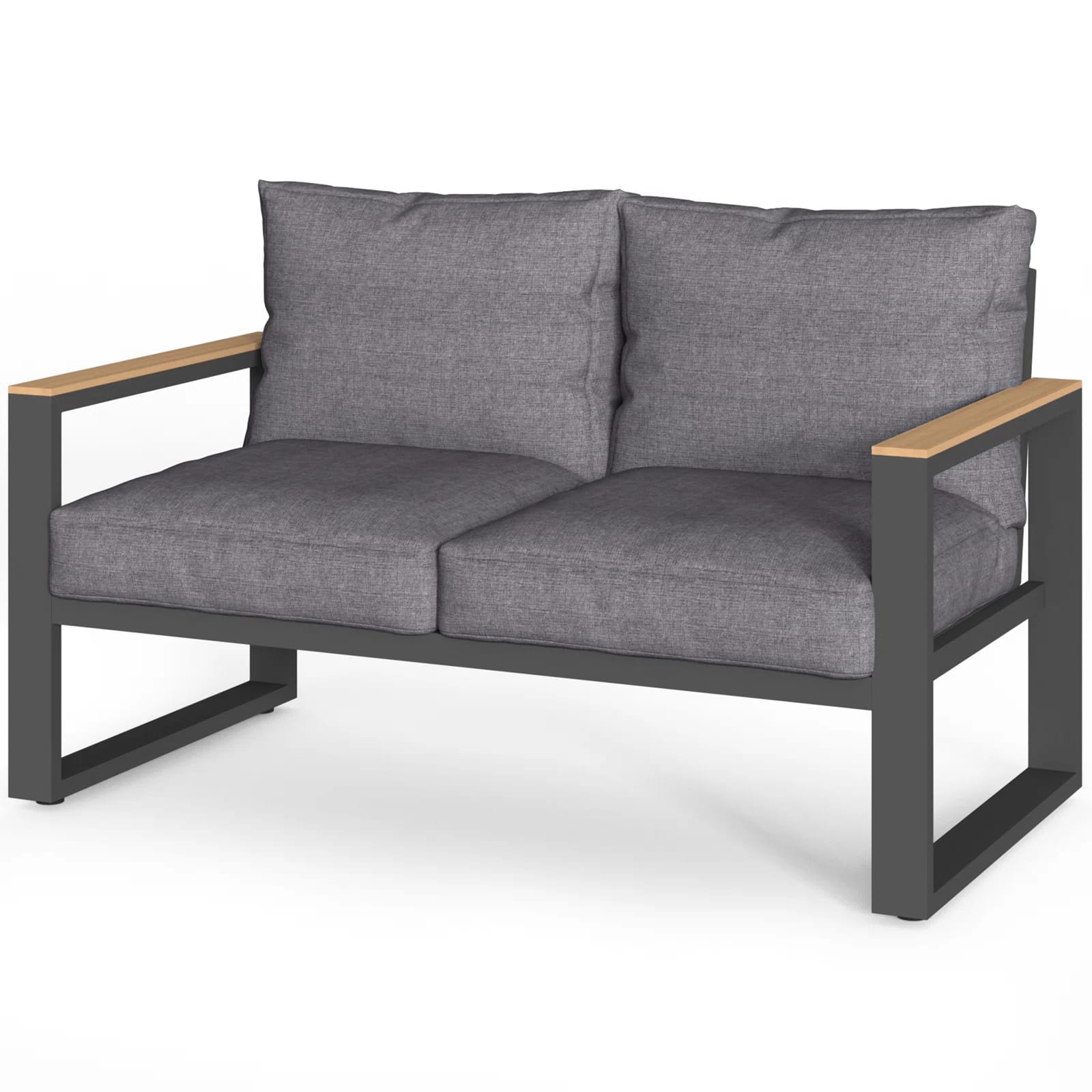 Kenhorst 52'' Aluminum Outdoor Loveseat
