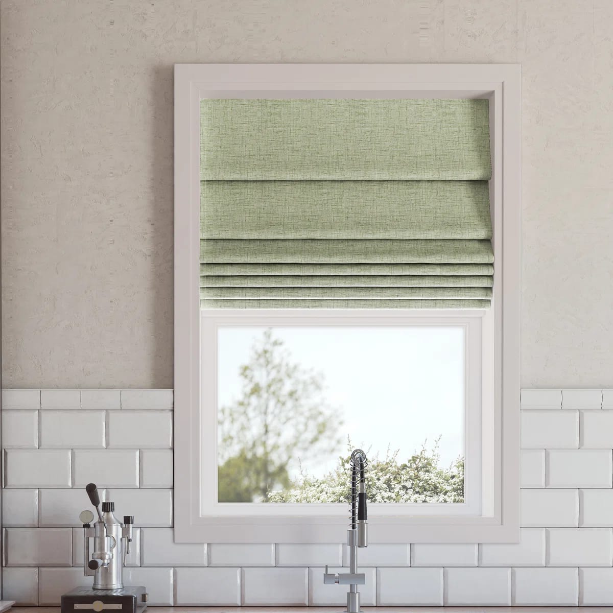 Sun Zero Somerton Thermal 100% Blackout Cordless Roman Shade