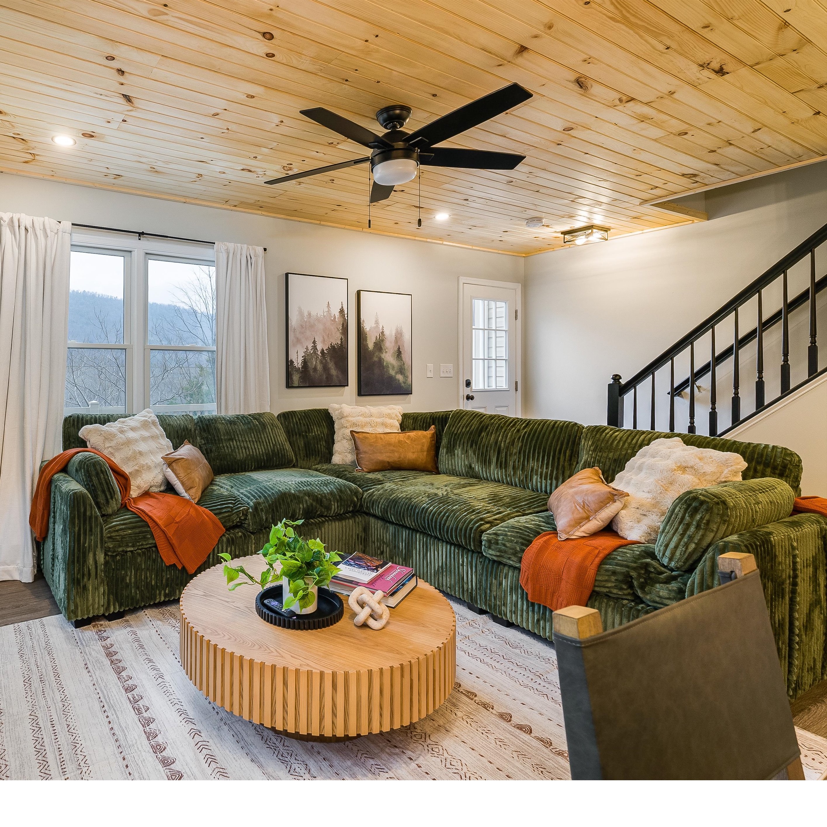 Modular L - Shaped Sectional Sofa With Removable Ottoman