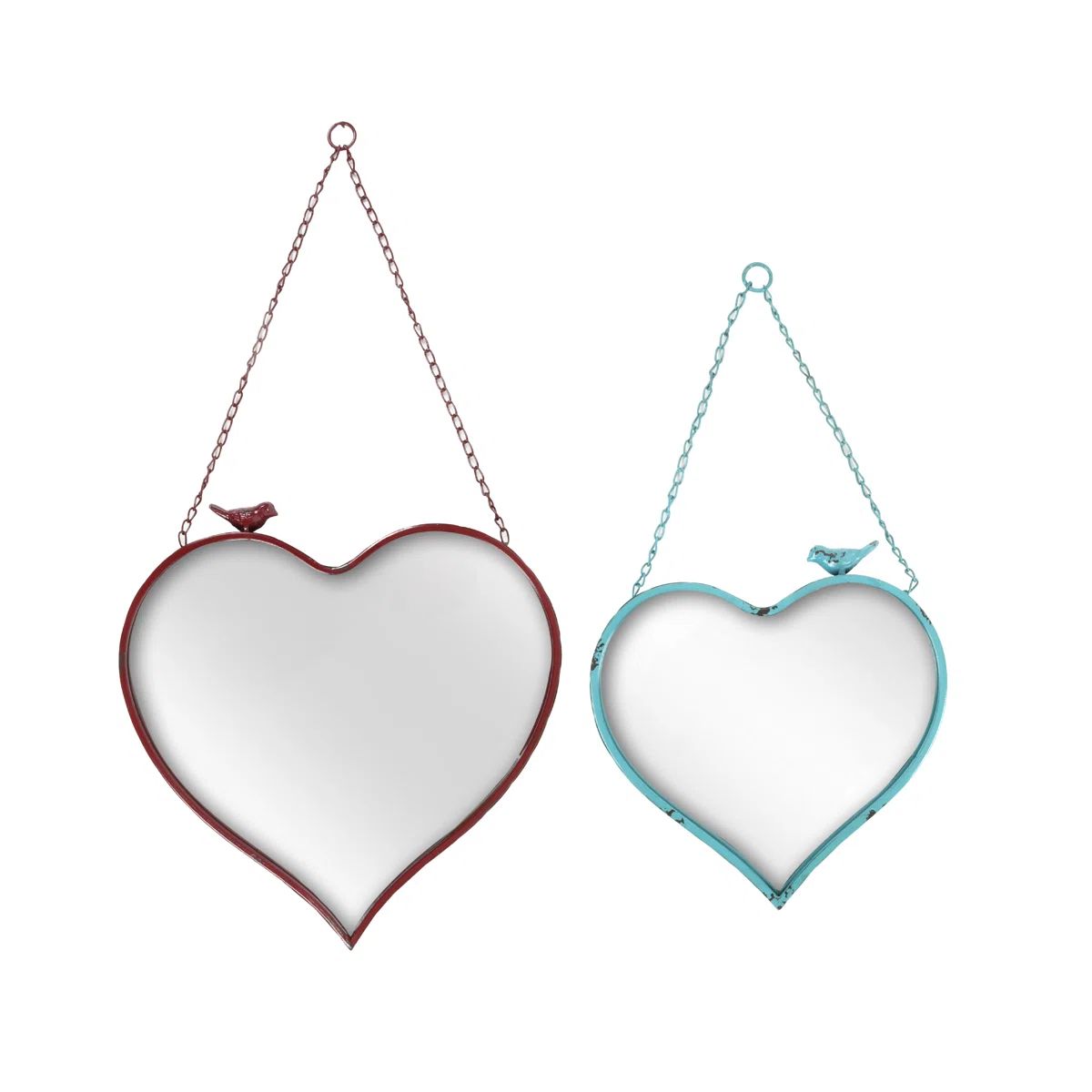Red Barrel Studio 2 Piece Heart Shaped Mirror Set