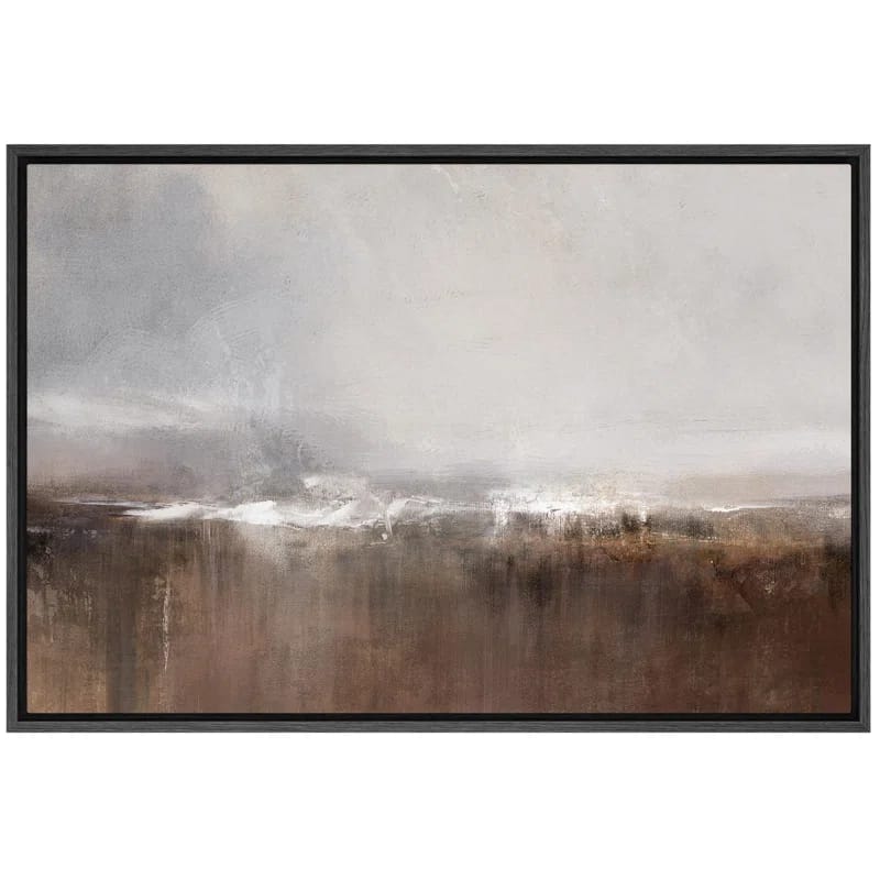 Minimal Landscape " Brown Abstract Landscape Rustic Decor Nature Modern Art Cozy Minimalist "
