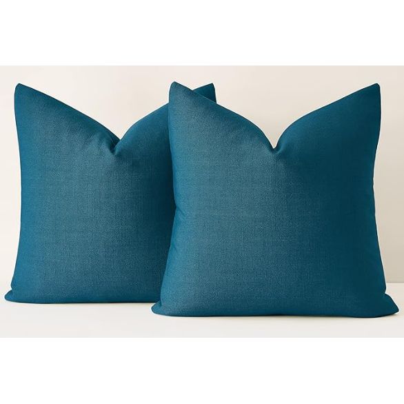 Decorative Linen Throw Pillow Covers
