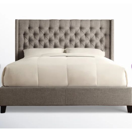 Bed Joss Main Kaster Tufted Upholstered Low Profile Standard Bed