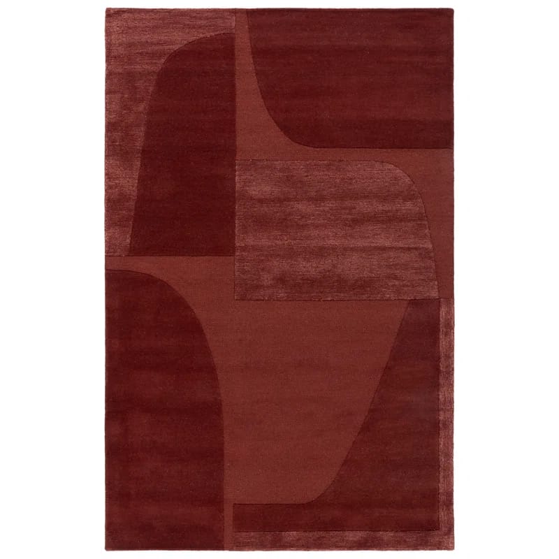 Lacotts Hand Tufted Wool, Viscose, Cotton Geometric Rug