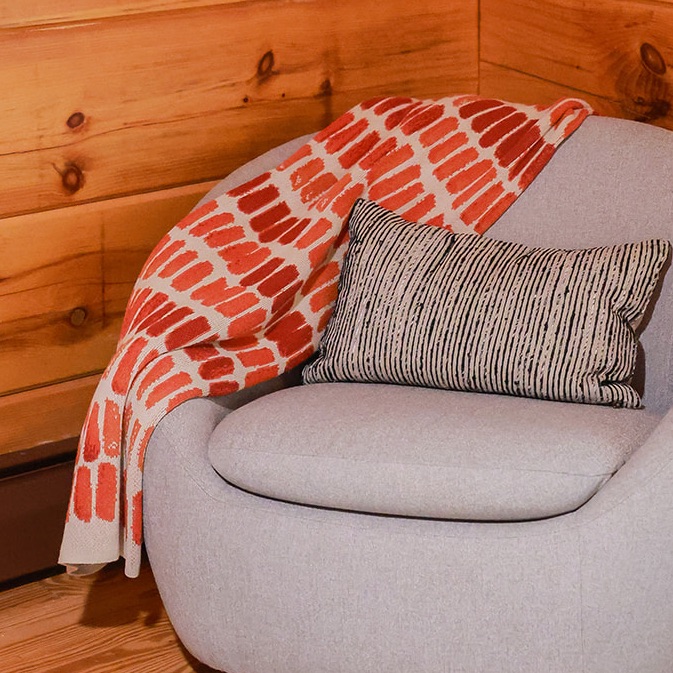Knitted Throw Blanket