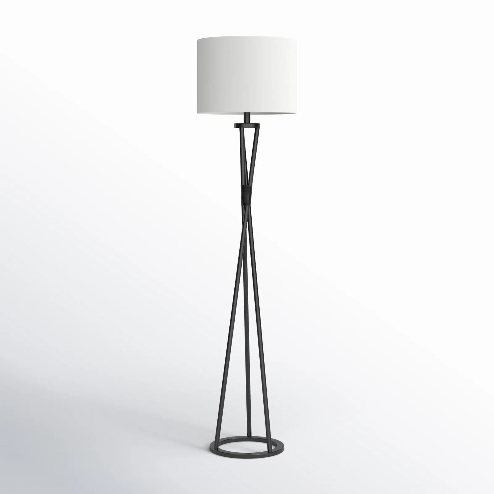 Pittard 61.5'' Black Tripod Floor Lamp