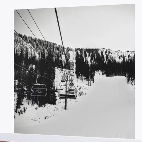 Ski Lift Wall Mural 
