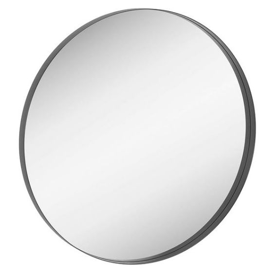 Zeek 32 Inch Black Wall Mirror