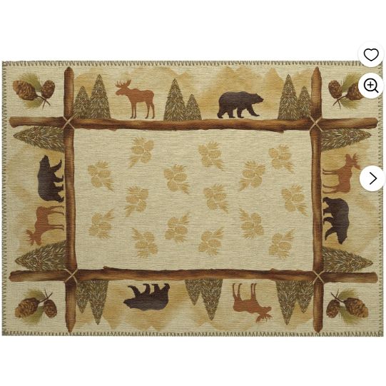 Excursion EX2 Beige Farmhouse Rug 5' X 7 ' 6"