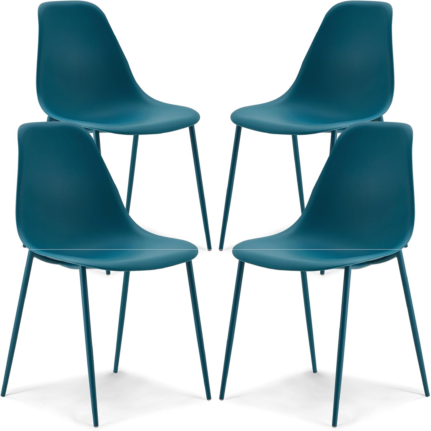 POLY & BARK Isla Modern Kitchen Chairs Set of 4