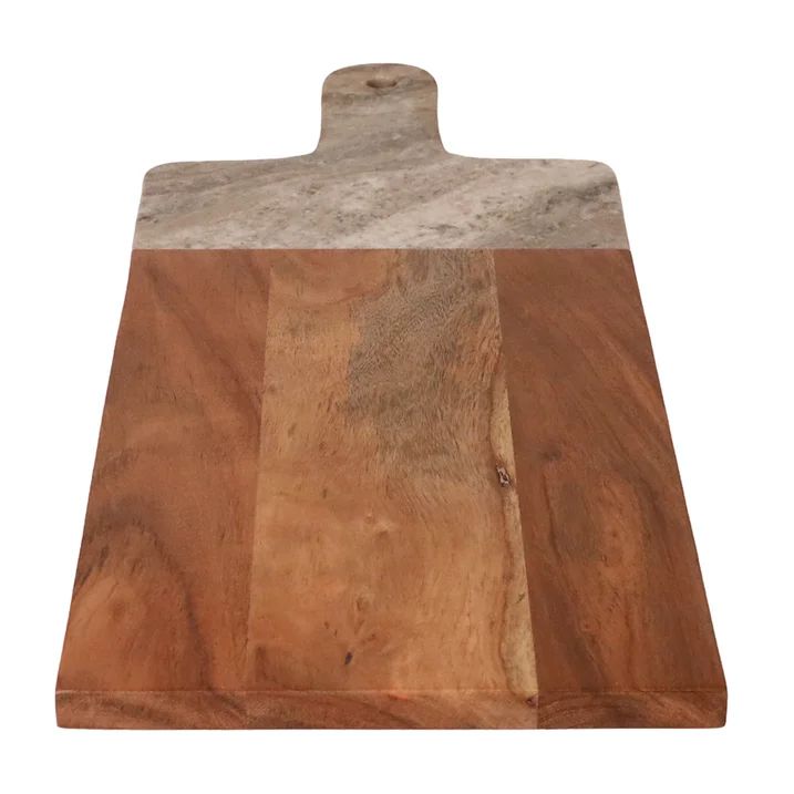 BHG Natural Acacia Wood and Marble Charcuterie Board