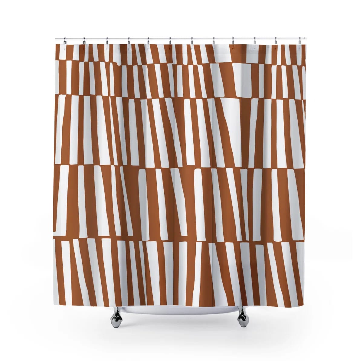 Thora Abstract Mid-Century Shower Curtain