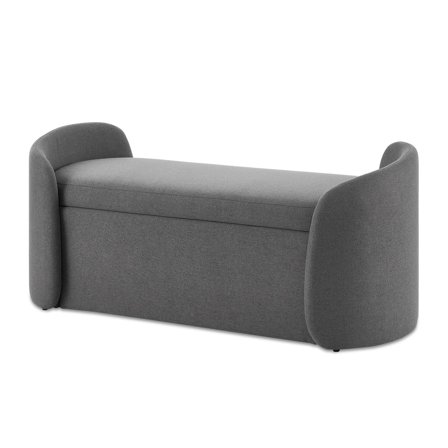 Sophie Storage Bench, Dark Gray
