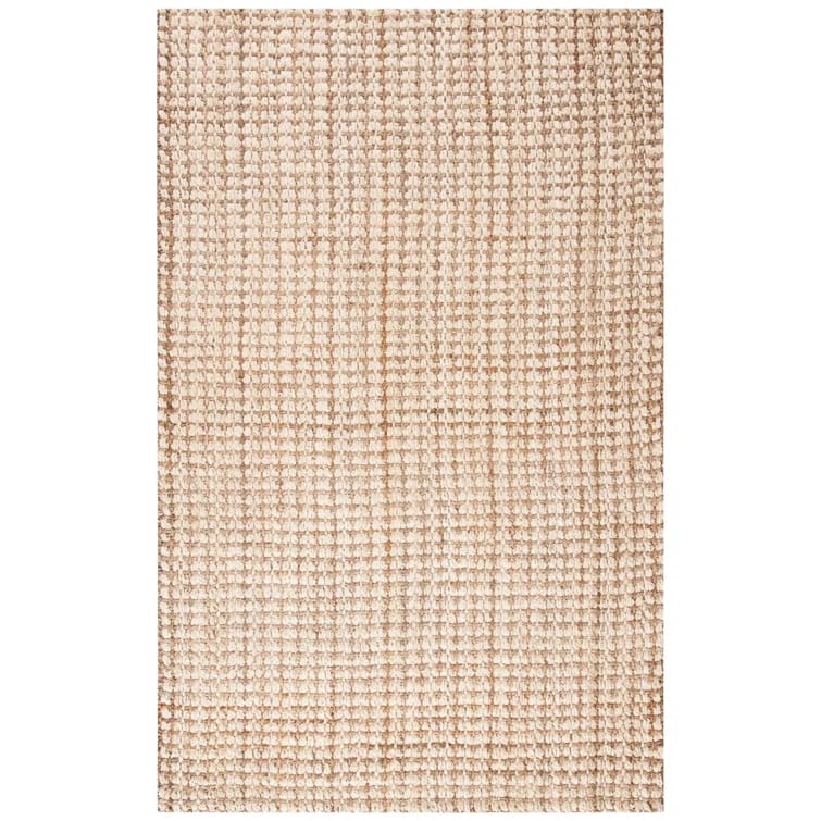 Tressie Natural Fiber Hand Loomed Jute Solid Color Rug