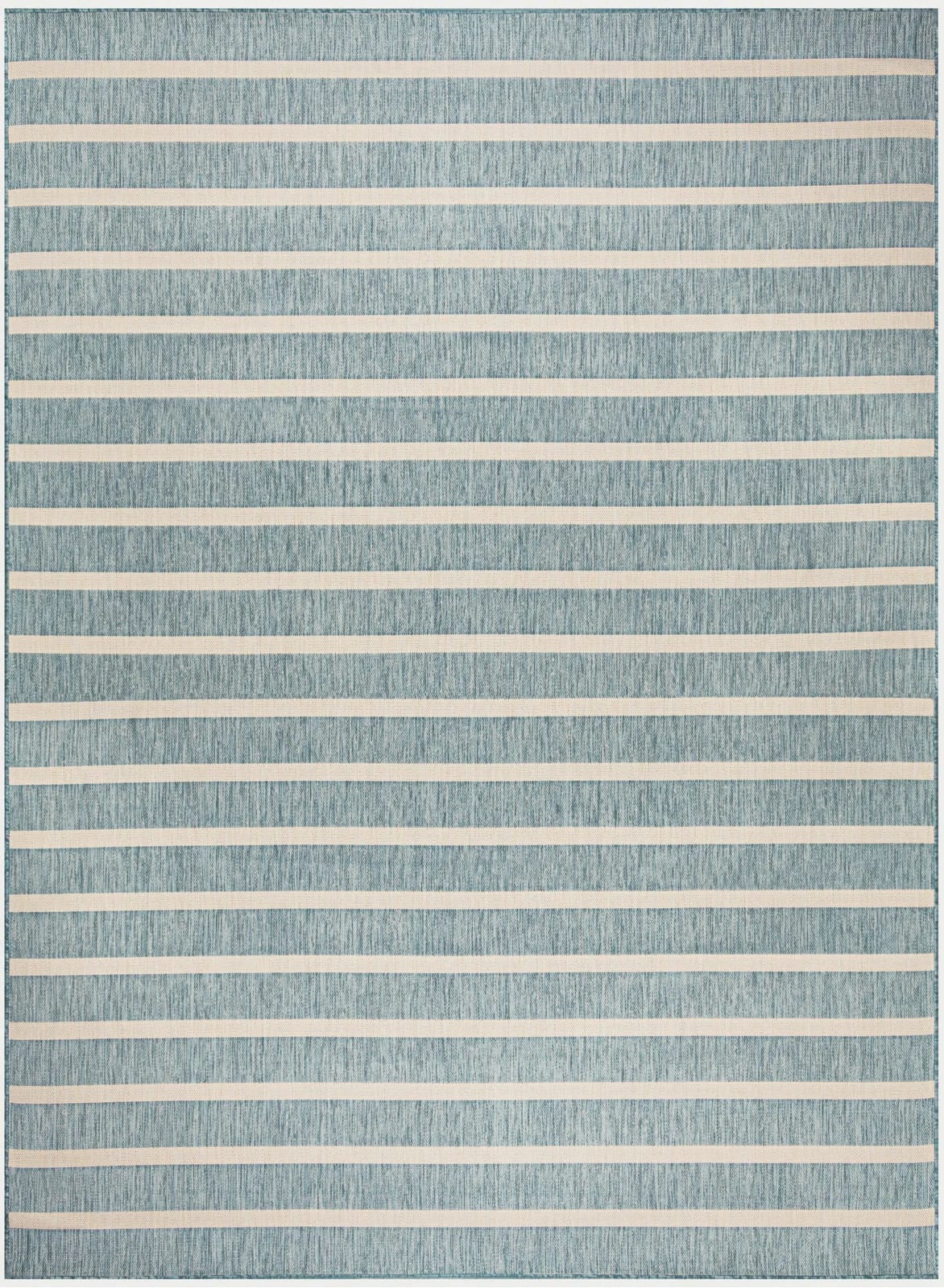 Fulshear Striped Machine Woven Polyester/Polypropylene Indoor/Outdoor Area Rug in Blue