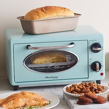 Gourmet by Maximatic Americana Collection ETO147M Diner 50’s Retro Countertop Toaster oven, Bake, Toast