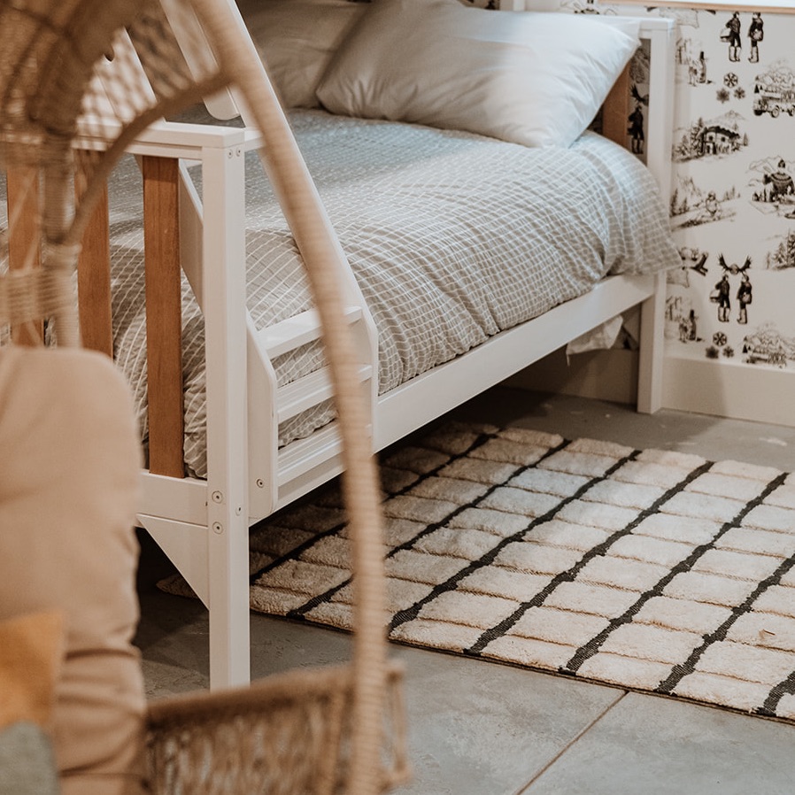 Bunkroom Checked Wool Rug