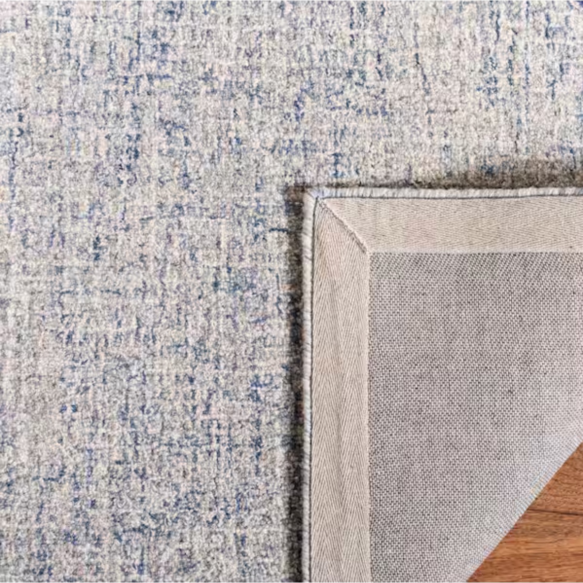 SAFAVIEH Abstract Ivory/Blue Geometric Speckled Area Rug