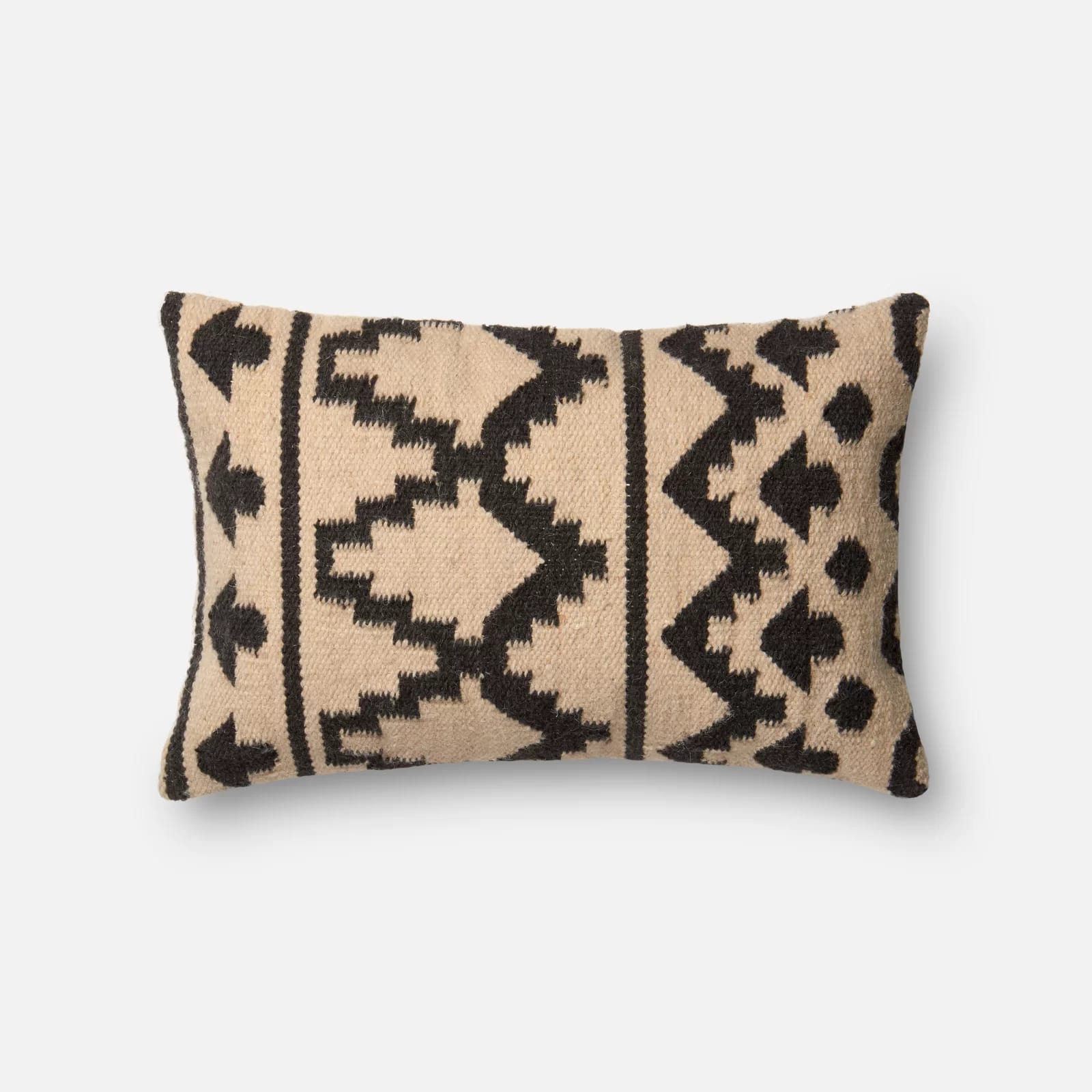 Geometric Wool Blend Throw Pillow