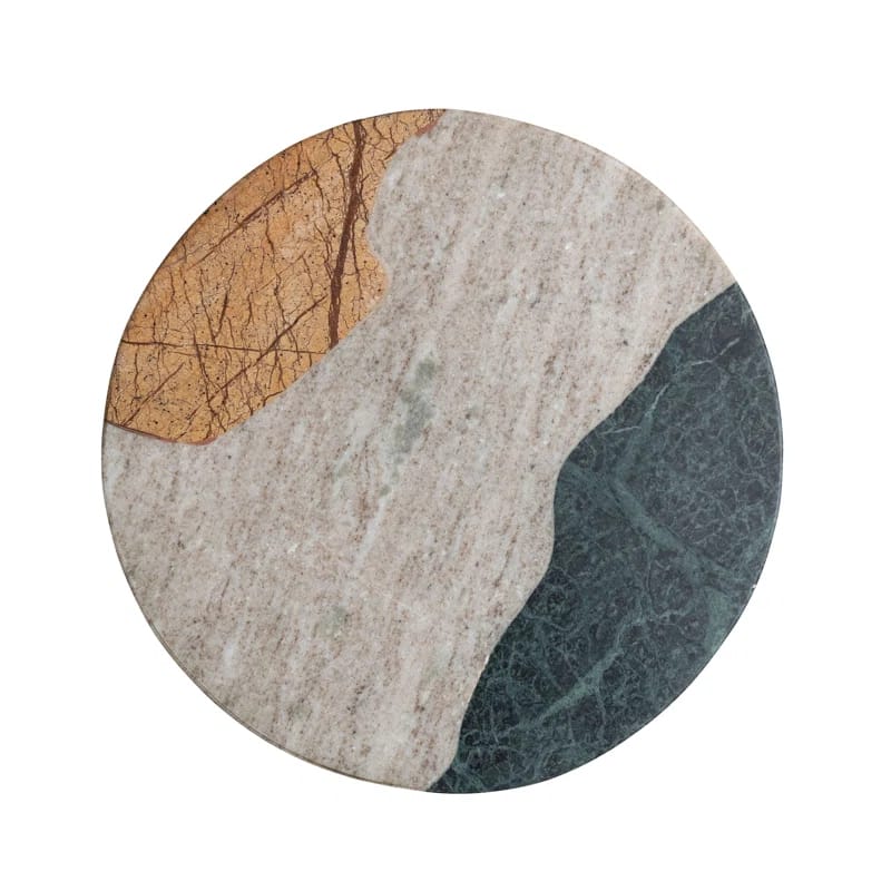Round Marble Cheese Slicer And Cutting Board