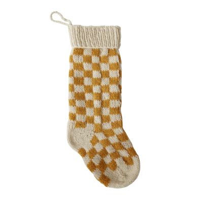 Yellow Checker Stocking