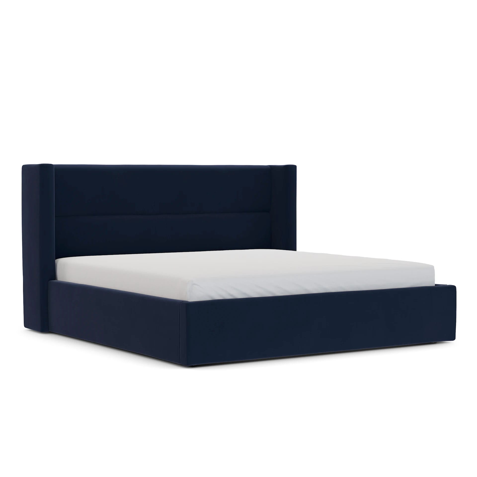 Calabri King Velvet Bed - Hale Ink