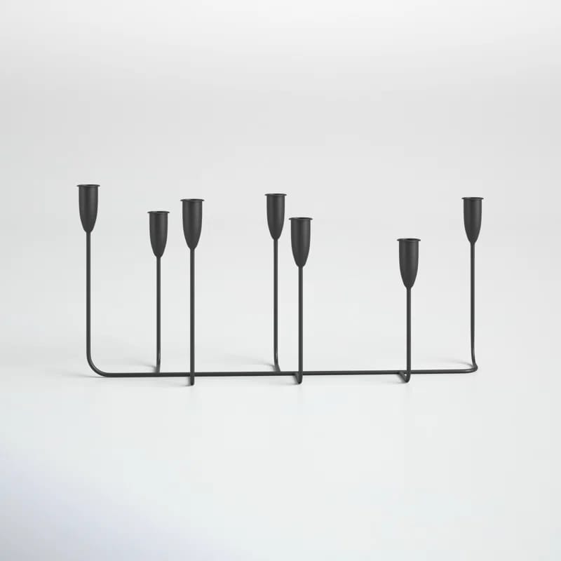 9.65'' H Iron Tabletop Candelabra
