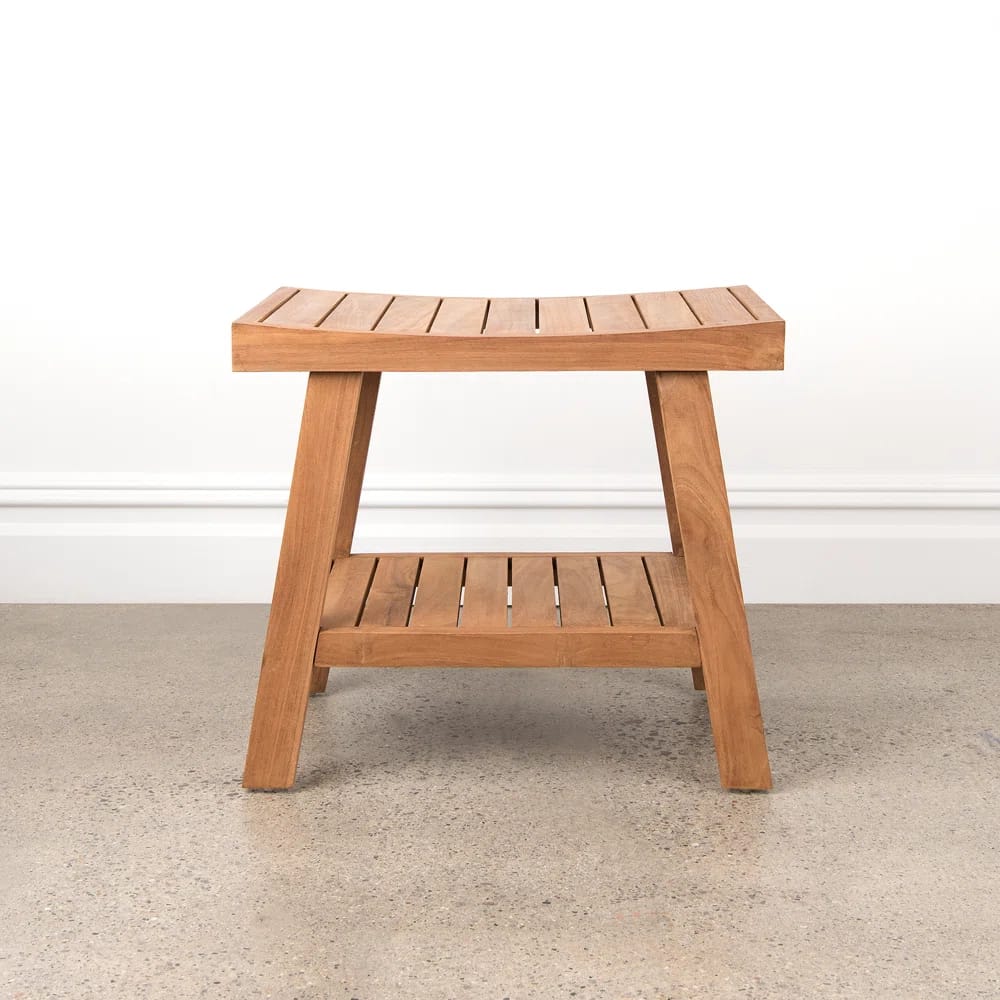 Novotny 21'' W Teak Shower Bench