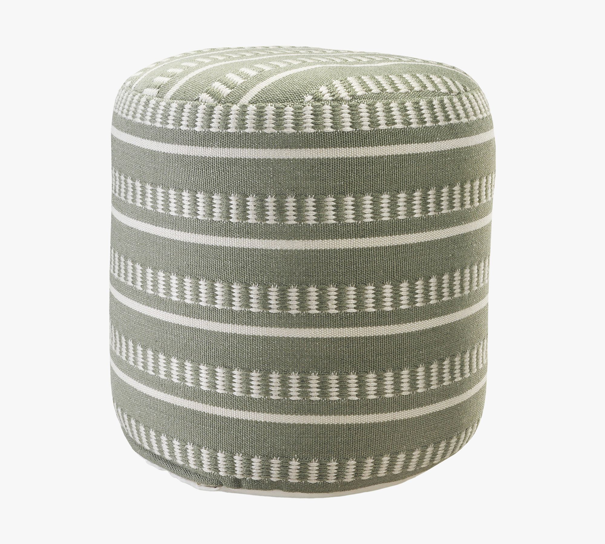 Mint Canaan Recycled Yarn Outdoor Pouf