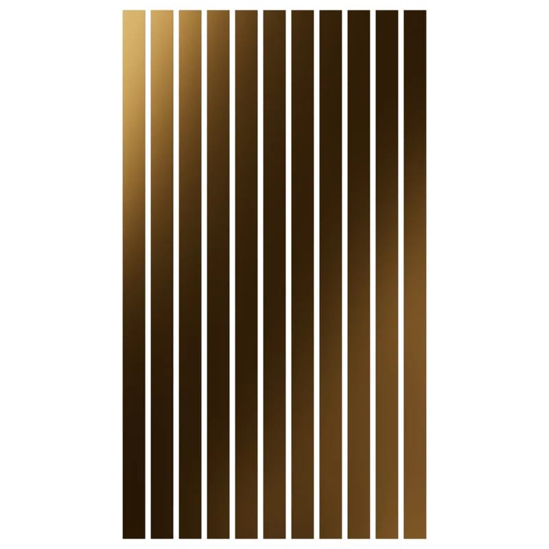 Adjustable Acrylic Slat Wall Panel Kit w/ 4"W Slats