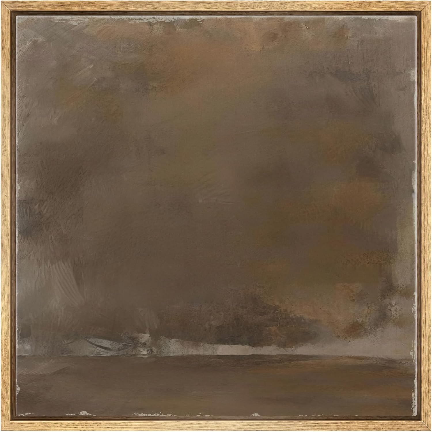 Signwin Framed Canvas Print Wall Art Minimalist Earthy Abstract Brown Tones With A Rustic Aesthetic Illustrations Decorative Boho Relax/zen Nordic For Living Room