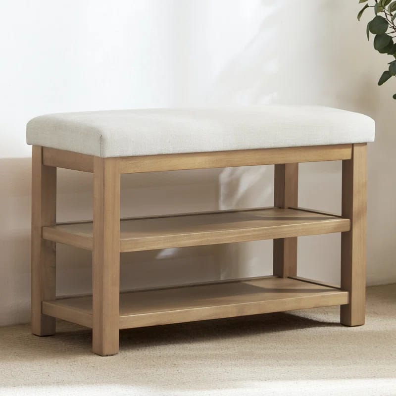 Hahnville Upholstered Storage Shoe Bench