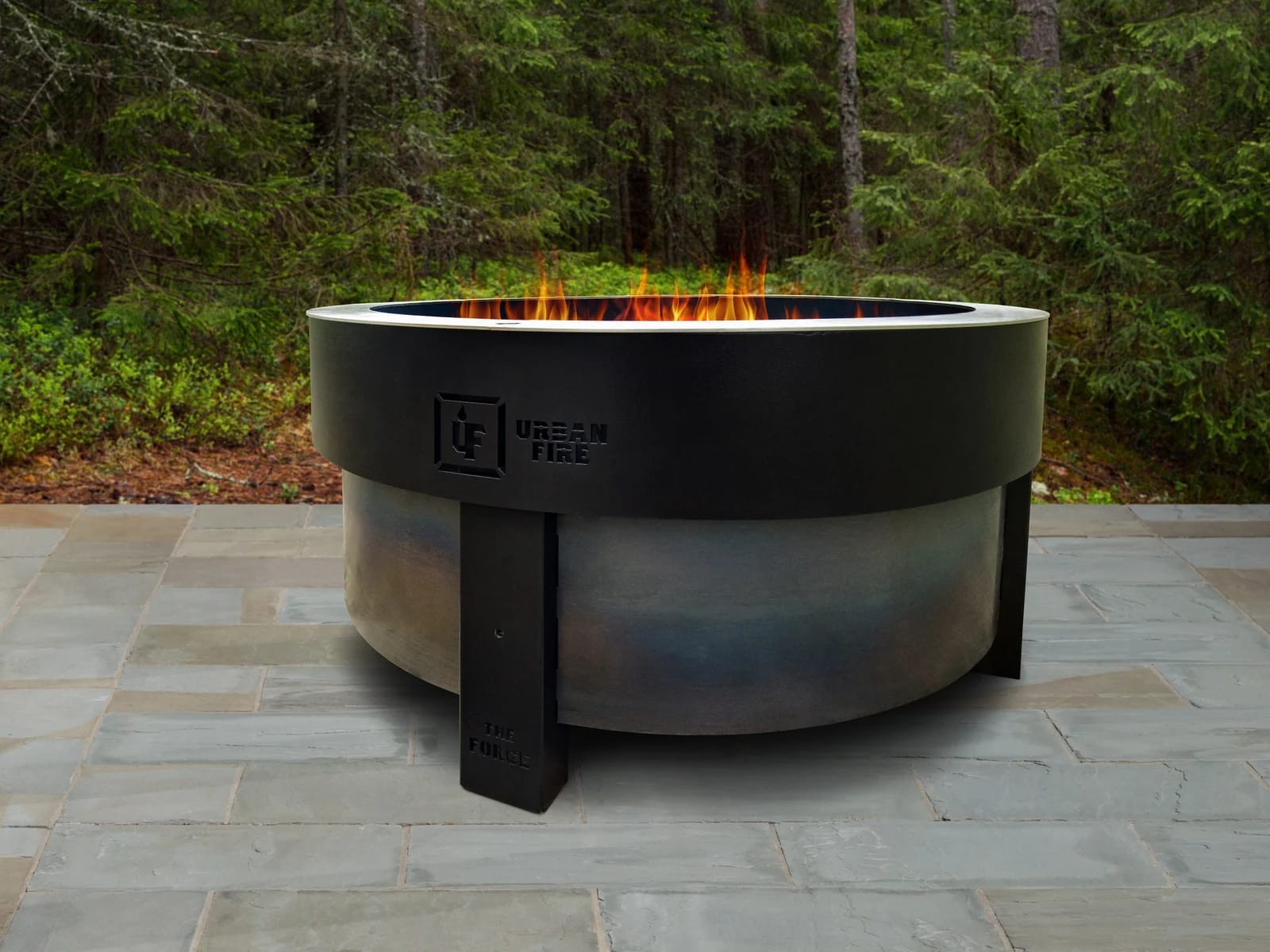 The Forge 15.5" H x 32" W Steel Outdoor Fire Pit