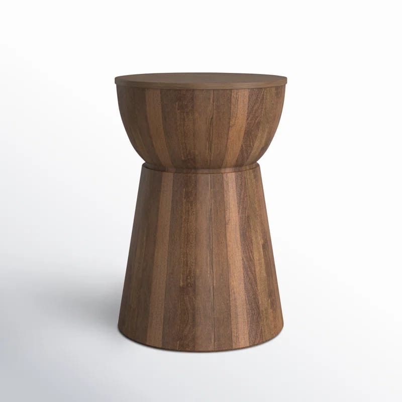 Charrise Round Drum End Table