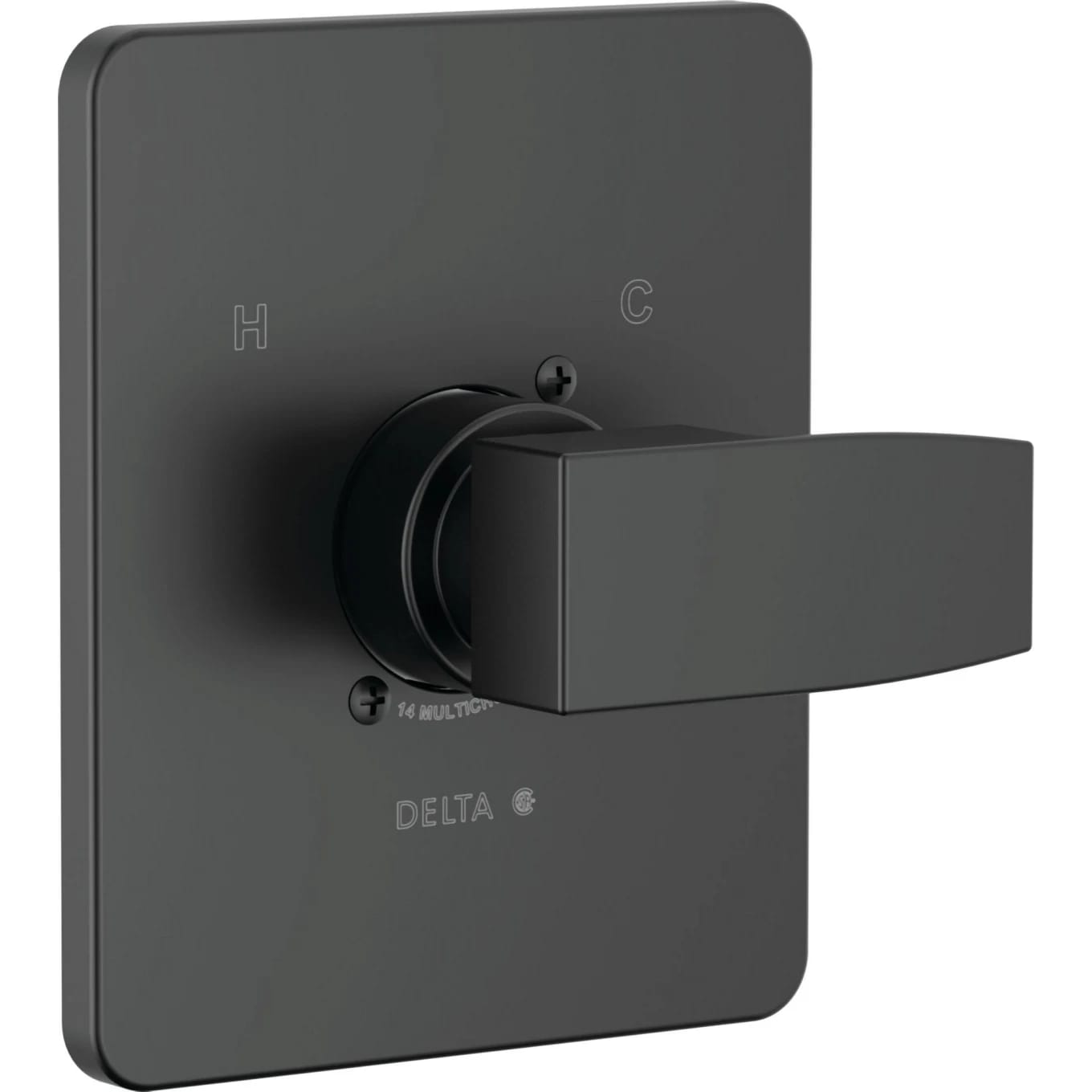 Delta Modern Pressure Balanced Valve Trim Only with Single Lever Handle - Less Rough In