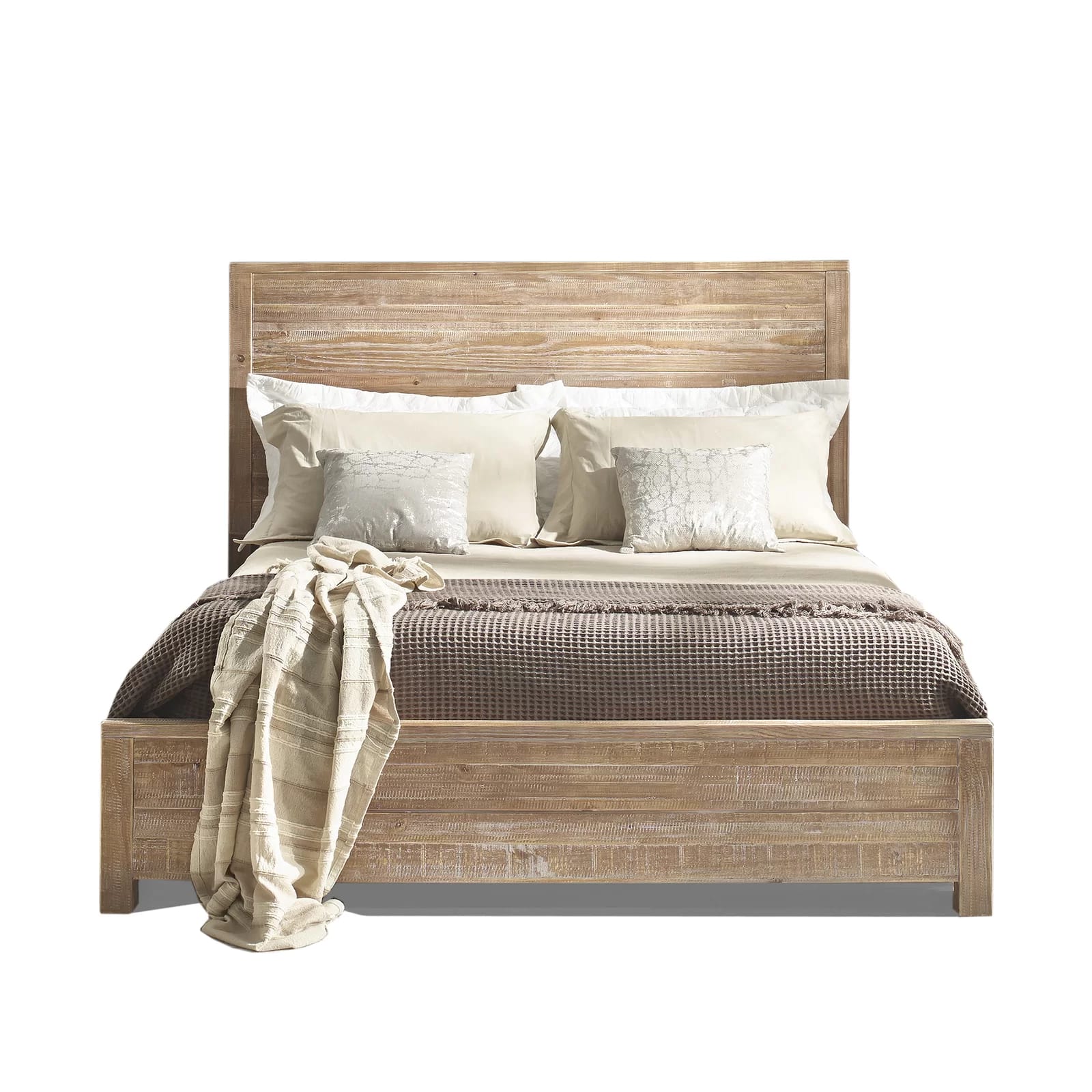 Montauk Solid Wood Panel Bed