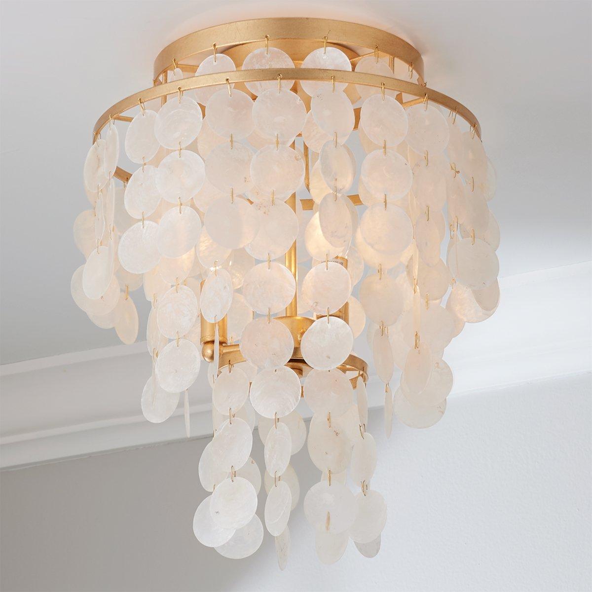 Elegant Capiz Shell Ceiling Light