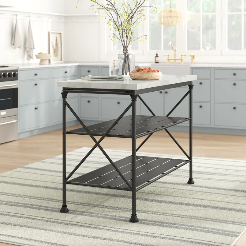 Amelia 53.25'' Wide Kitchen Island