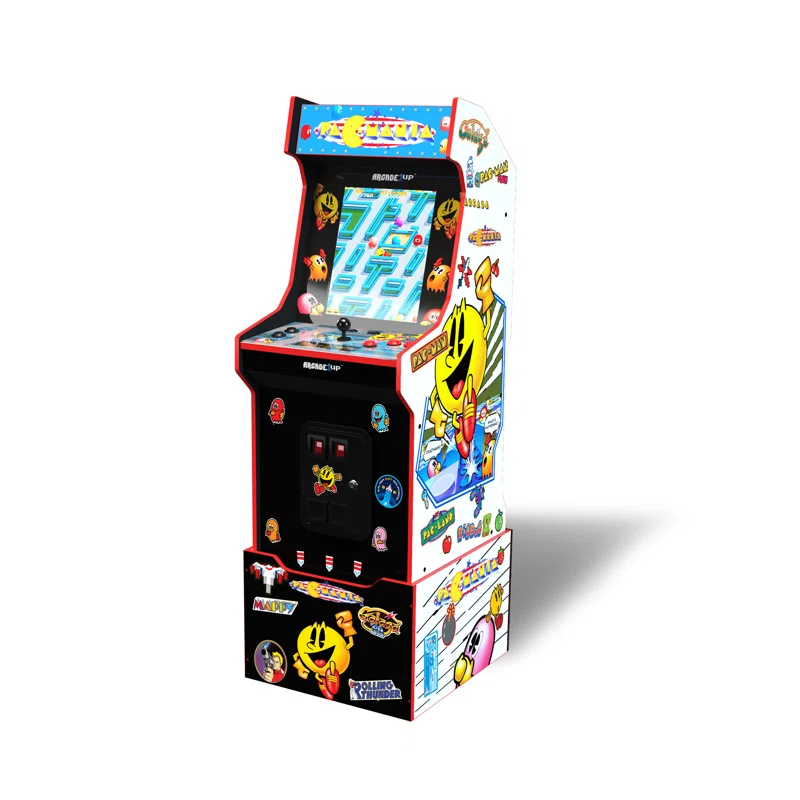 Arcade1Up - PacMan Customizable Arcade Featuring Pac-Mania (Includes 14 Games & 100 Bonus Stickers)