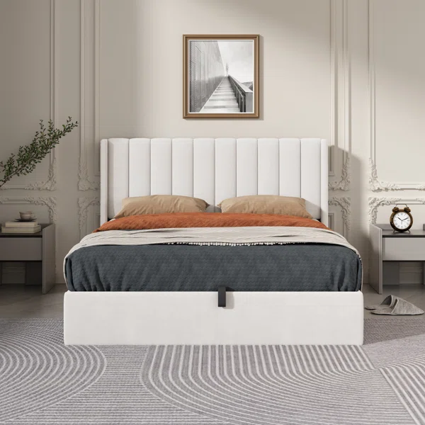 Daizia Hydraulic Lift Up Storage Platform Bed