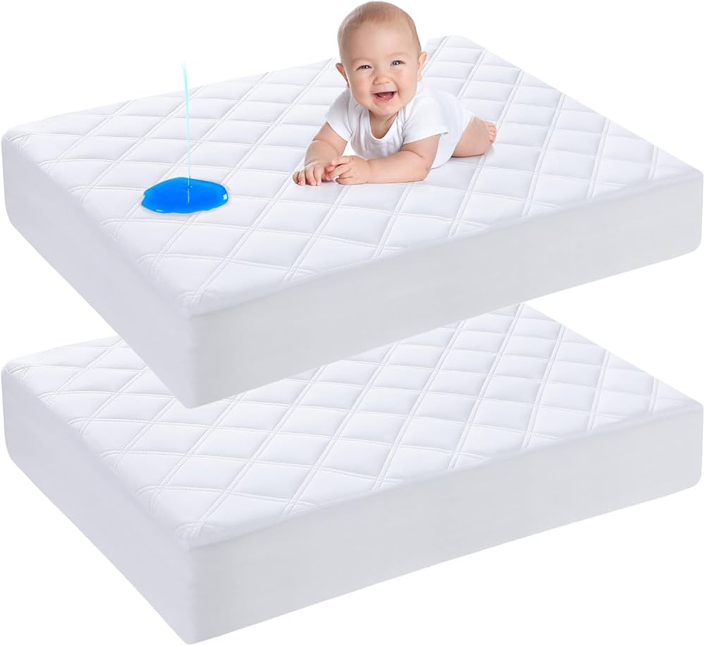 Amazon.com : Yoofoss Waterproof Pack And Play Mattress Protector 2 Pack, Quilted Pack And Play Mattress Pad Cover Ultra Soft And Breathable, Playpen/playard Mattress Sheet For Standard Pack N Play Size 39''x27'' : Baby