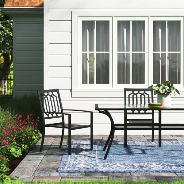 Alyah Outdoor Stacking Dining Armchair