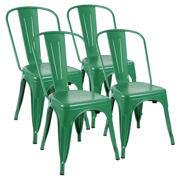 Borowski Metal Stacking Side Chair